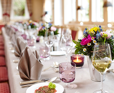 Hochzeitstisch in Romantik Hotel Köllner's Landhaus 