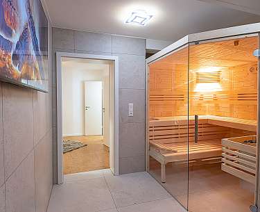 Wellness Suite mit kleiner Sauna