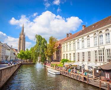 Spiegelrei-Kanal, Brügge, Flandern, Belgien