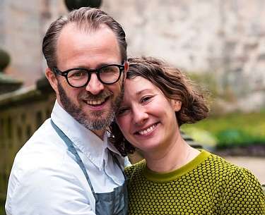 Gastgeber Andreas und Alexandra Rehberger 