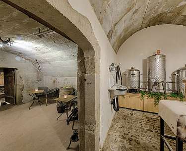 Ansicht des Glases mit Hausbier