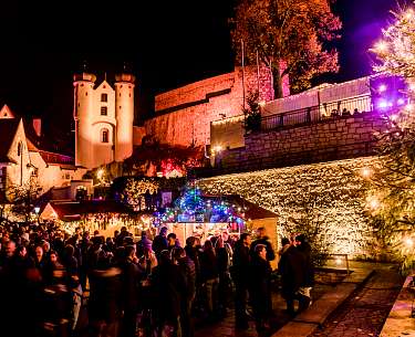 Parsberger Burg am Abend