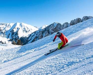 Skifahren auf dem Vounetz