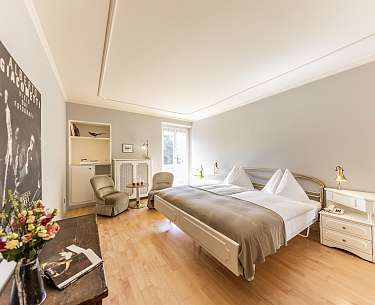 Doppelzimmer Deluxe Romantik Hotel Schweizerhof Flims