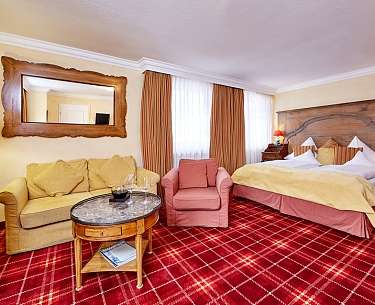 Doppelzimmer Superior Nord Romantik Alpenhotel Waxenstein