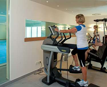 Blick auf den Fitnessraum