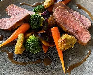 Hauptgang im Romantik Berghotel Astenkrone