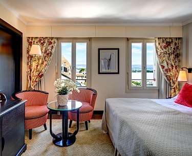 Doppelzimmer Superieure Romantik Hotel Mont Blanc au Lac