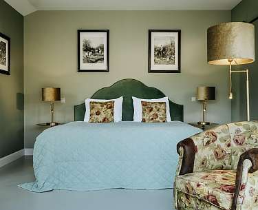 Romantik Hotel Het Ros van Twente Schlafbereich Suites in het groen