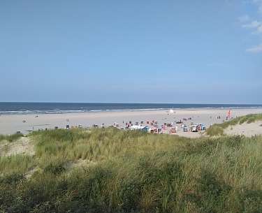 Weißer Sandstrand auf Juist