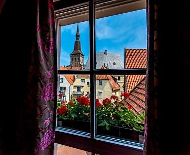 Blick aus dem Fenster der Junior Suite