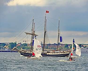 Segelregatta während der Kieler Woche