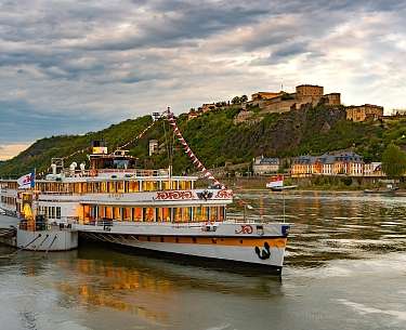 Koblenz Blick auf die Festung Ehrenbreitstein
