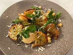 Marinierte Champignons mit Apfel und Brunnenkresse