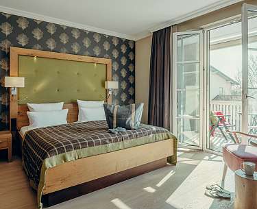 Doppelzimmer Garten Romantik Hotel Mühlbach