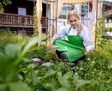 Nachhaltigkeit Kräutergarten im Romantik Hotel Zell am See