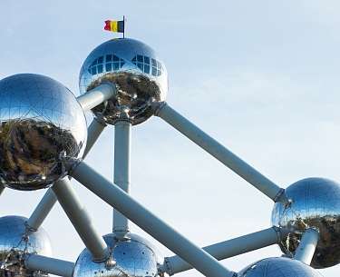 Blick auf das Atomium