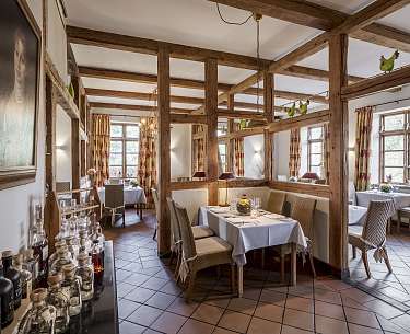 Restaurant mit alten Holzbacken