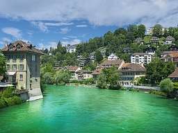 Blick auf Fluss in Bern