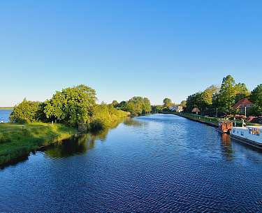 Rad fahren durch Geestländer Naturlandschaft 