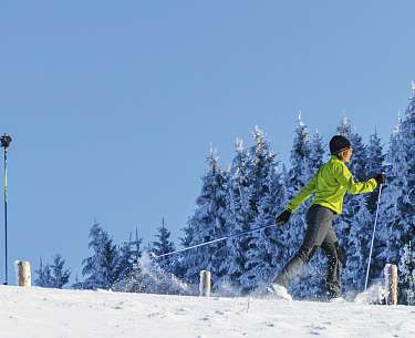 Skifahrer im Schwarzwald