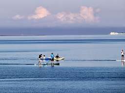Blick auf Stand Up Paddler