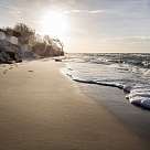 Blick auf einen Strand an der Ostsee