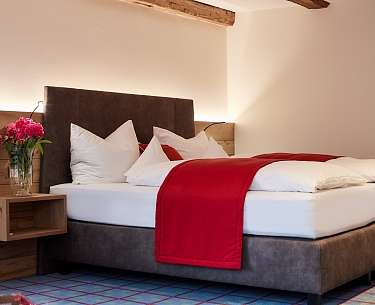 Doppelzimmer mit Balkon Romantik Hotel Rindenmühle