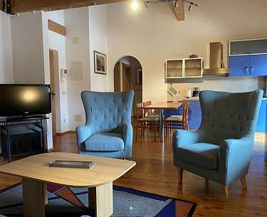 villa santer appartement in toblach wohnzimmer