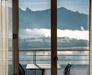 Doppelzimmer Seeblick Romantik Hotel Le Vignier