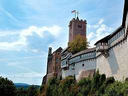 Die Wartburg in Eisenach bei schönem Wetter