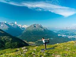 Yoga auf Muottas Muragl 
