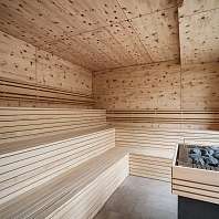 Zirben Bio Sauna in Romantik Hotel Hirschen